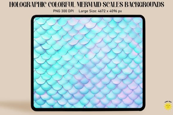 Download Holographic Mermaid Scales Background - Background Collection
