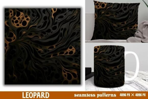 Download Leopard Print Digital Papers Background - Background Collection
