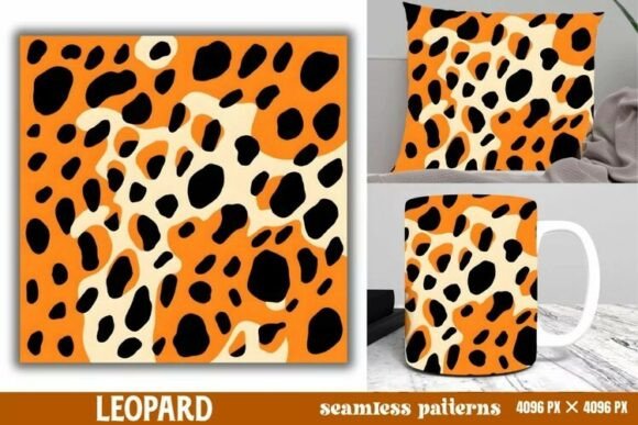 Download Leopard Print Digital Papers Background - Background Collection