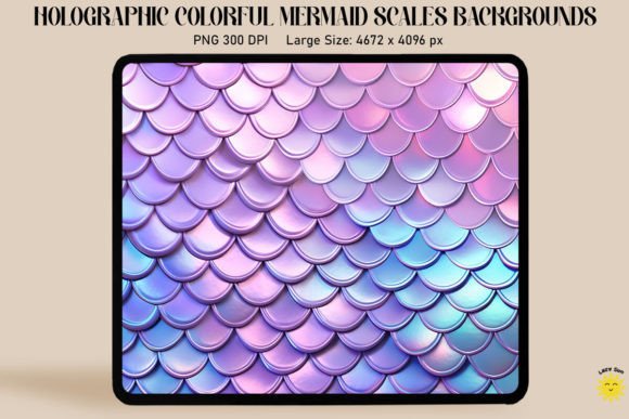 Download Holographic Mermaid Scales Background - Background Collection