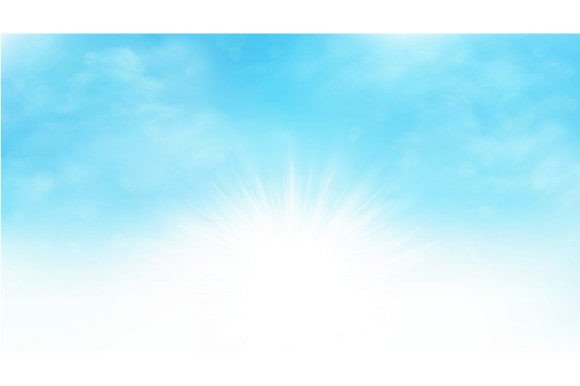 Download Summer Background of Sunburst Blue Sky - Background Collection