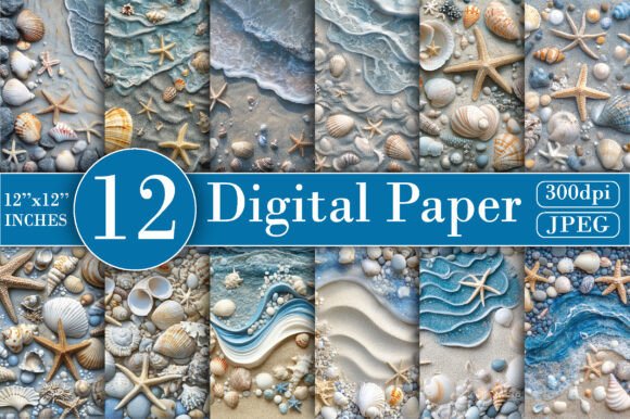 Download Mermaid Mosaic Background Digital Paper - Background Collection