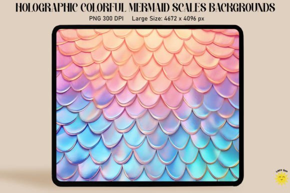 Download Holographic Mermaid Scales Background - Background Collection