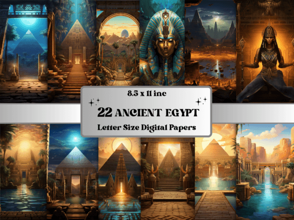 Download Ancient Egypt Background Digital Paper - Background Collection