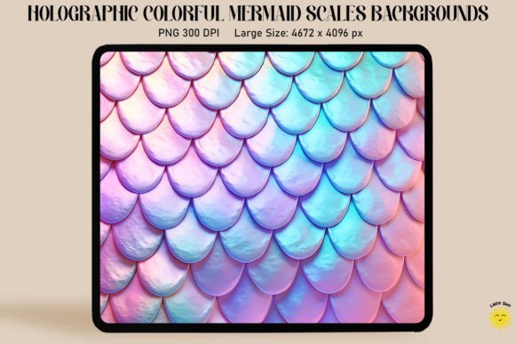 Download Holographic Mermaid Scales Background - Background Collection