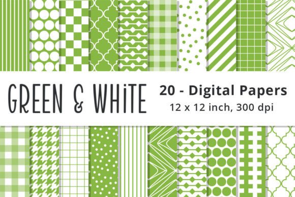 Download Seamless Green Digital Paper Backgrounds - Background Collection