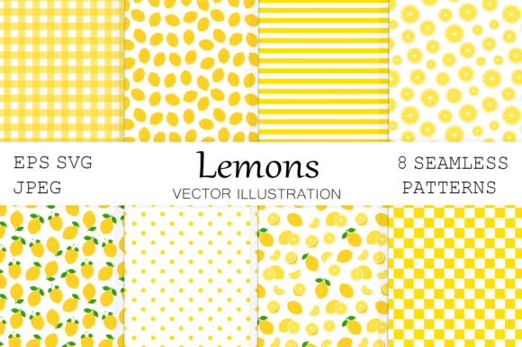 Download Lemon Seamless Pattern. Lemon Background - Background Collection