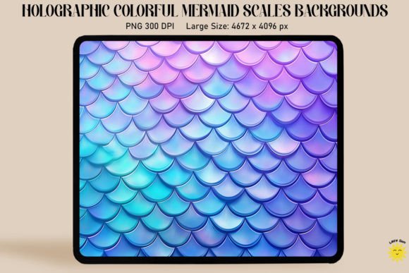 Download Holographic Mermaid Scales Background - Background Collection