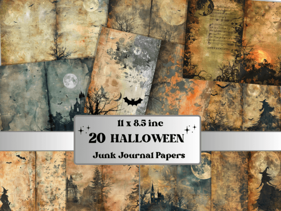 Download Halloween Background Junk Journal Paper - Background Collection
