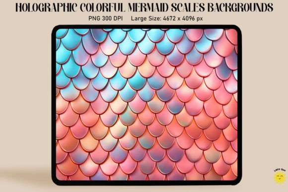Download Holographic Mermaid Scales Background - Background Collection