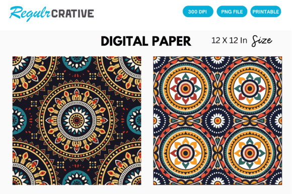 Download Aztec Tribal Digital Paper Backgrounds - Background Collection