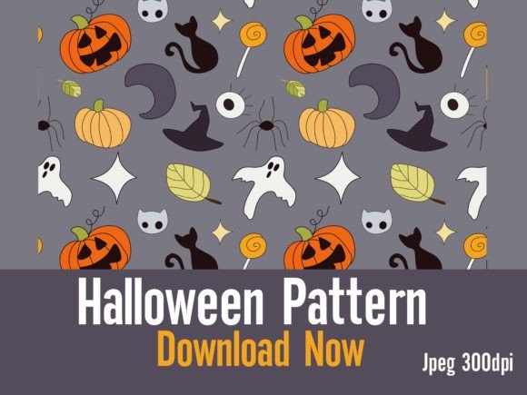 Download Halloween Pattern Background JPEG Paper - Background Collection