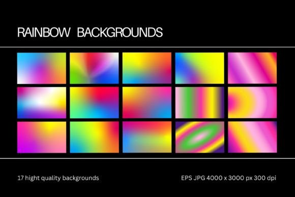 Download Gradient Rainbow Colorful Backgrounds - Background Collection