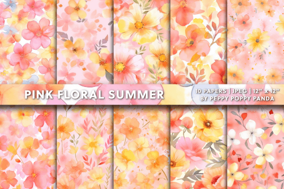 Download Pink Floral Summer Background - Background Collection