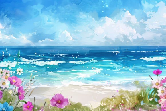Download Watercolor Summer Background Wallpaper - Background Collection