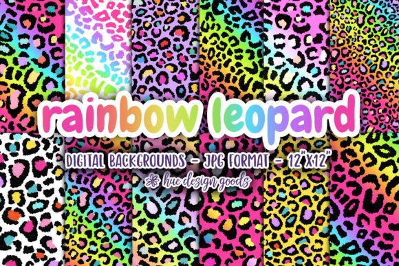 Download Rainbow Leopard Pattern Backgrounds - Background Collection