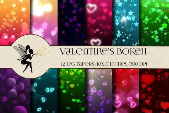 Download Valentine's Bokeh Background Papers - Background Collection