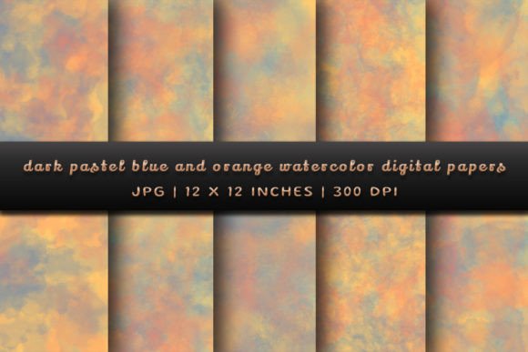 Download Dark Pastel Blue and Orange Backgrounds - Background Collection