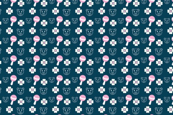 Download Seamless Kid's Pattern Background Vector - Background Collection