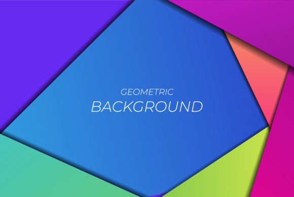 Download Geometric Paper Cut Colorful Background - Background Collection