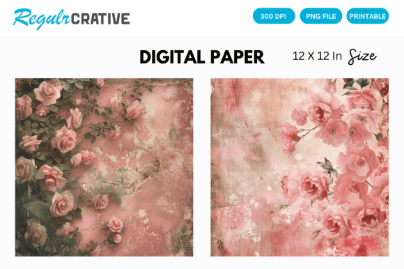 Download Dusty Rose Digital Paper Backgrounds - Background Collection