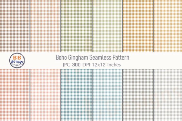 Download Boho Gingham Seamless Pattern Background - Background Collection