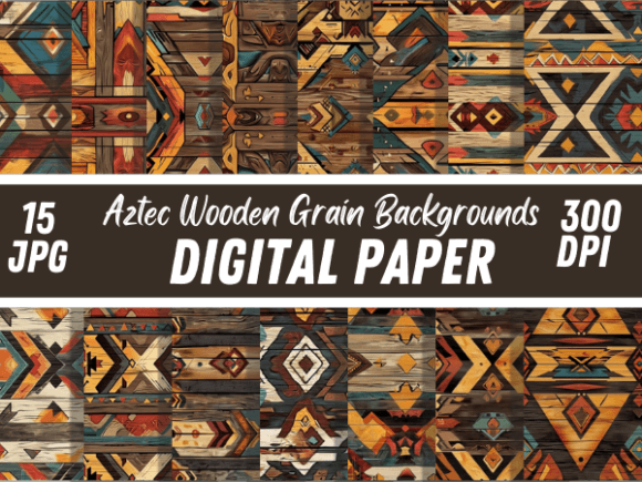 Download Aztec Wooden Distressed Retro Background - Background Collection