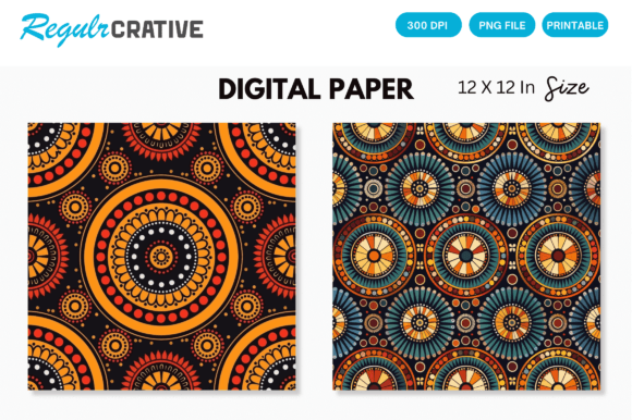 Download Aztec Tribal Digital Paper Backgrounds - Background Collection