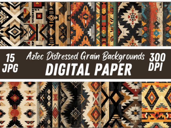 Download Aztec Grain Distressed Retro Background - Background Collection