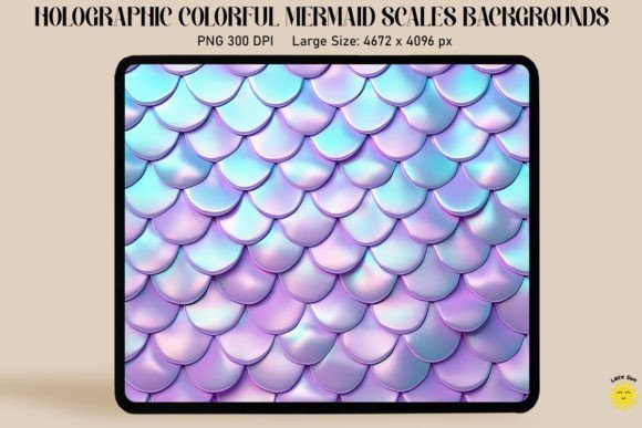 Download Holographic Mermaid Scales Background - Background Collection
