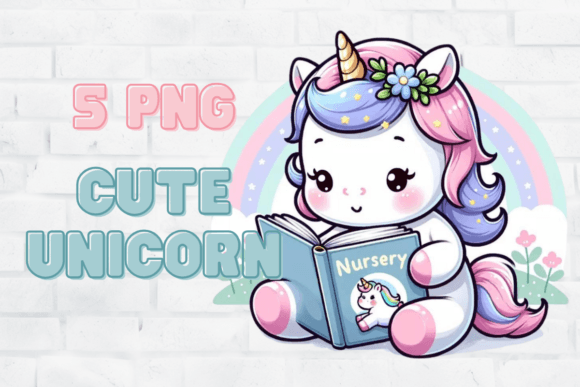 Download Kawaii Cute Unicorn Watercolor Clipart - Kawaii Collection
