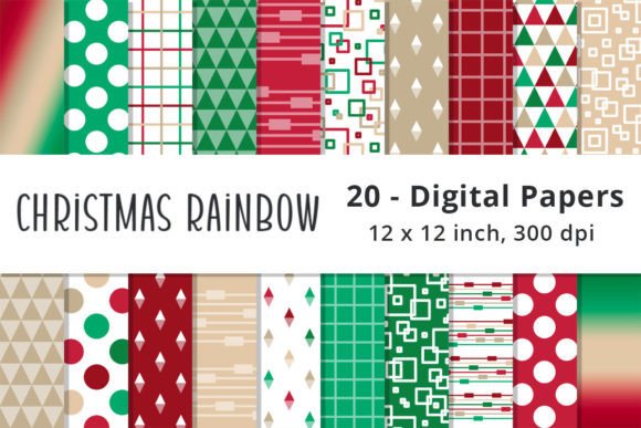 Download Christmas Geometric Digital Backgrounds - Background Collection