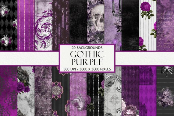 Download Purple Gothic Background Papers - Background Collection