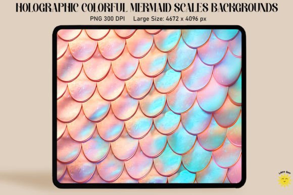 Download Holographic Mermaid Scales Background - Background Collection