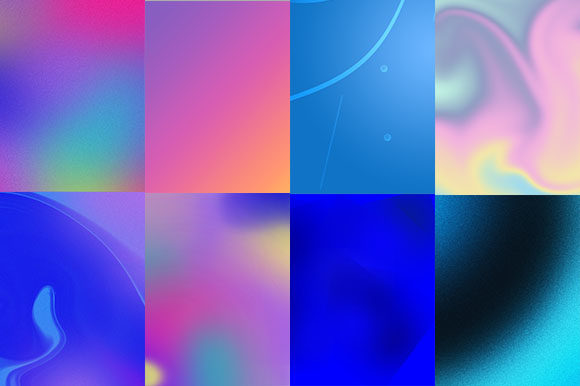 Download Gradient &amp; Grainy Colorful Backgrounds - Background Collection