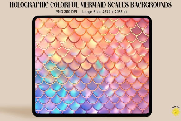 Download Holographic Mermaid Scales Background - Background Collection