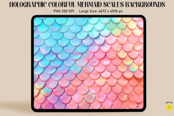 Download Holographic Mermaid Scales Background - Background Collection