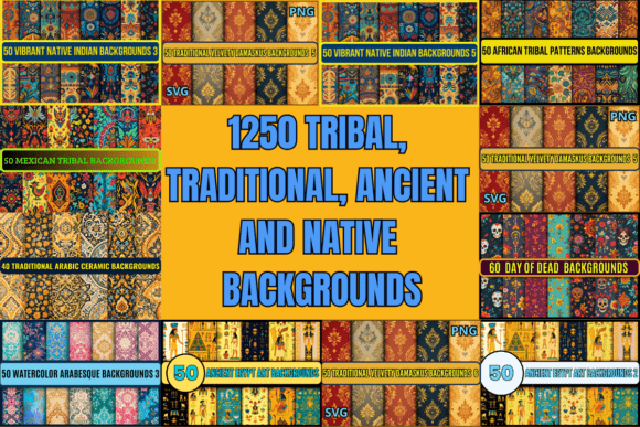Download Traditional and Ancient Backgrounds Bundle - Background Collection
