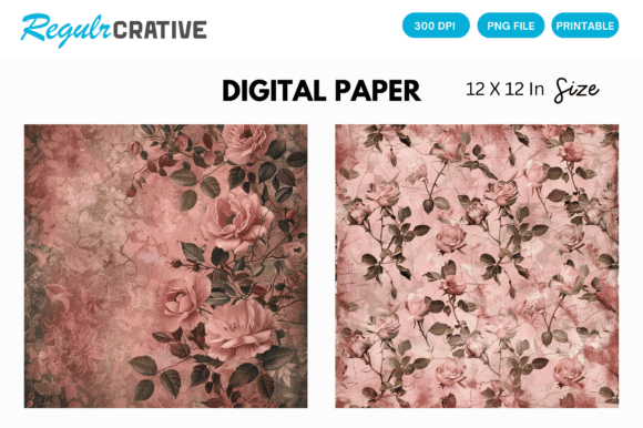Download Dusty Rose Digital Paper Backgrounds - Background Collection