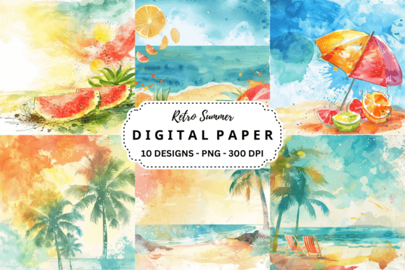 Download Retro Summer Background - Background Collection