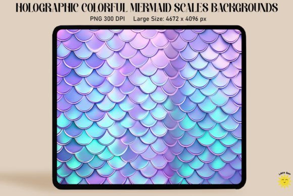 Download Holographic Mermaid Scales Background - Background Collection