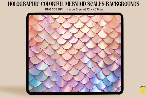 Download Holographic Mermaid Scales Background - Background Collection