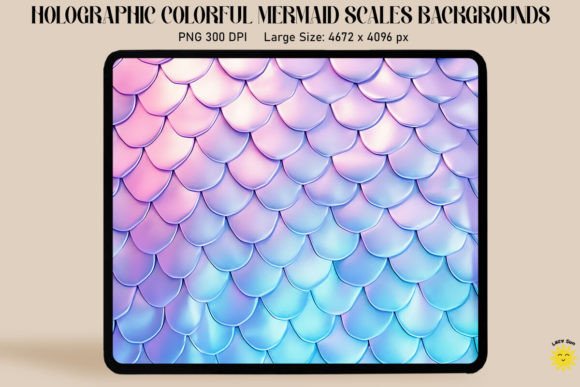 Download Holographic Mermaid Scales Background - Background Collection