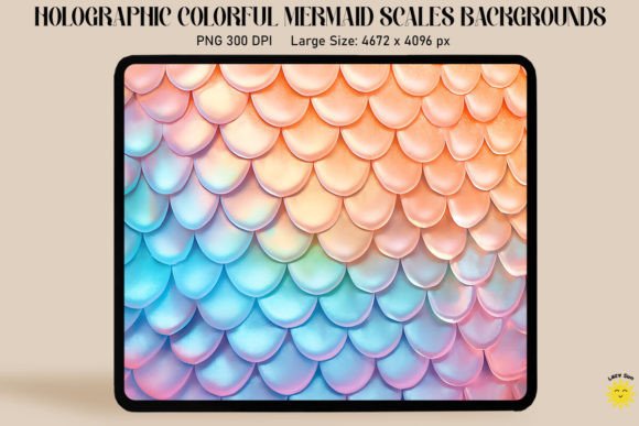 Download Holographic Mermaid Scales Background - Background Collection