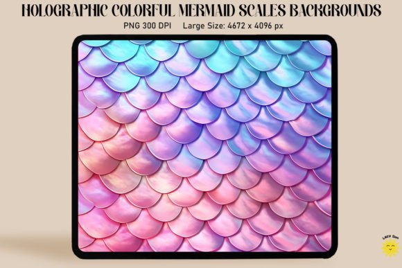 Download Holographic Mermaid Scales Background - Background Collection